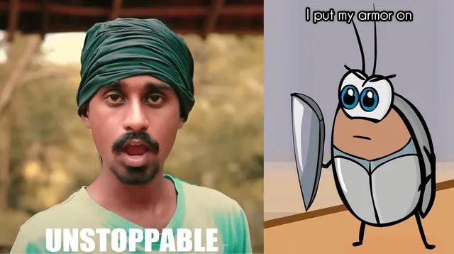I Put My Armor On / Indian "Unstoppable" meme card