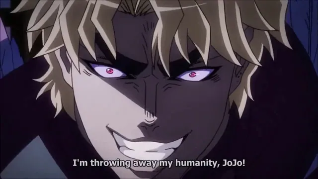 Carte meme I Reject My Humanity, JoJo