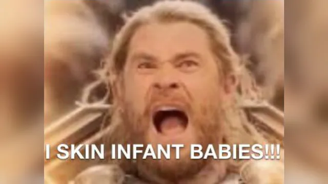 I Skin Infant Babies meme card