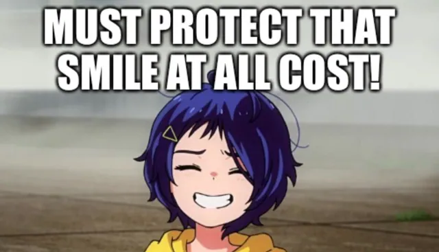 I Want to Protect That Smile meme card