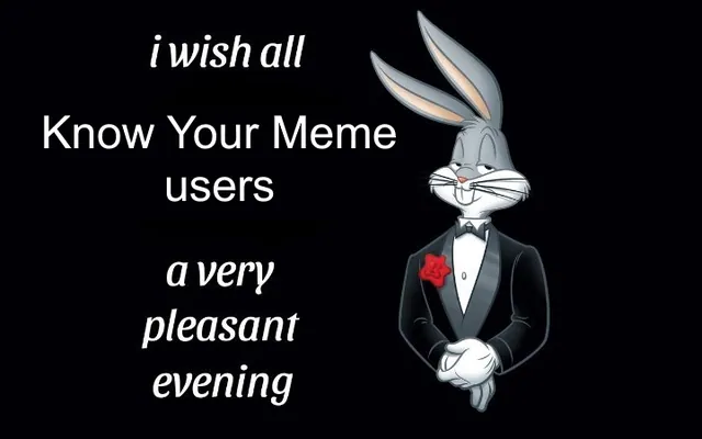 I Wish All Lesbians a Very Pleasant Evening meme card