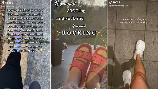If You Ain't Crocing And Socking You Ain't Rocking meme card