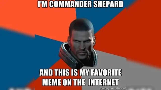 Carte meme I’m Commander Shepard
