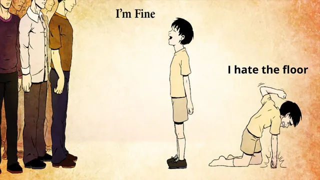 I'm Fine (I Hate The Floor) meme card