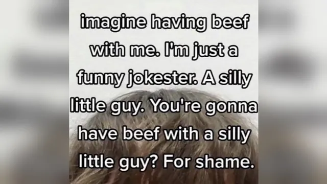 I'm Just a Silly Little Guy meme card