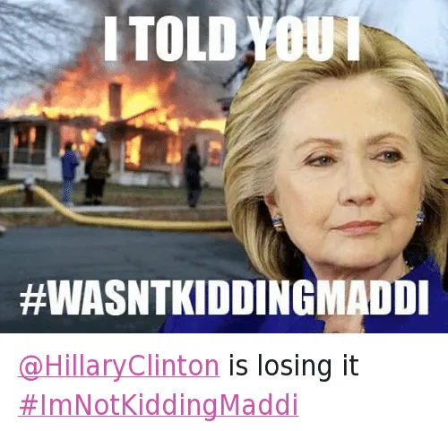 I'm Not Kidding, Maddi meme card