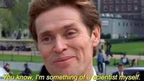 I'm Something of a Scientist Myself meme card