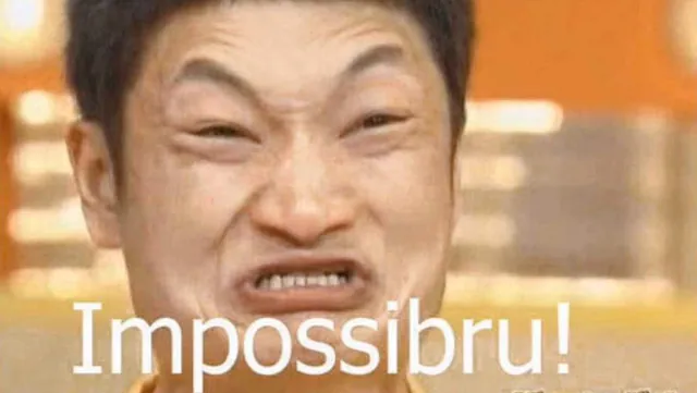 Impossibru meme card