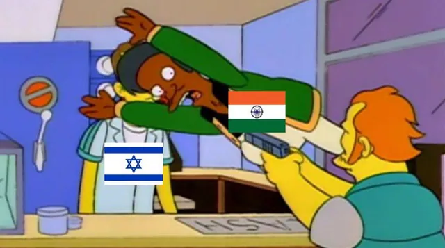 Indians Supporting Israel meme card
