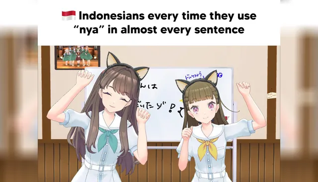 Indonesian Suffix -nya meme card