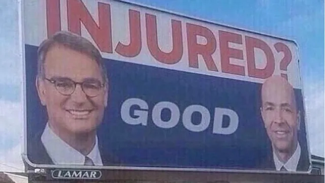 Carte meme Injured? Billboard
