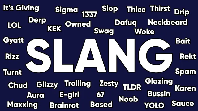 Internet Slang meme card