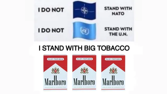 Carte meme Ironic Big Tobacco Memes