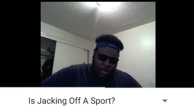 Is Jacking Off a Sport? meme card
