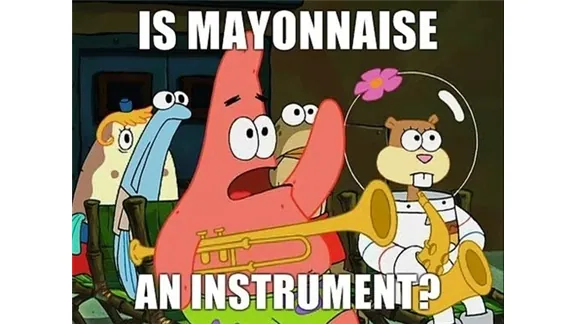 Is Mayonnaise an Instrument? meme card