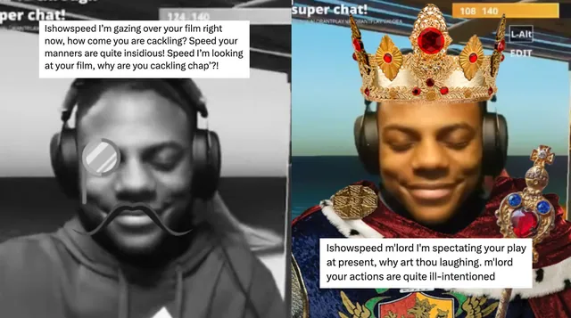 IShowSpeed Trying Not To Laugh Edits meme card