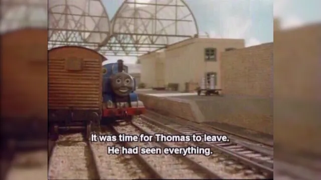 It Was Time for Thomas to Leave meme card