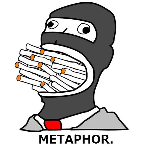 It's a Metaphor meme card