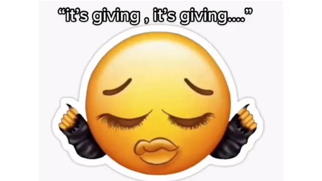 Carte meme It’s Giving