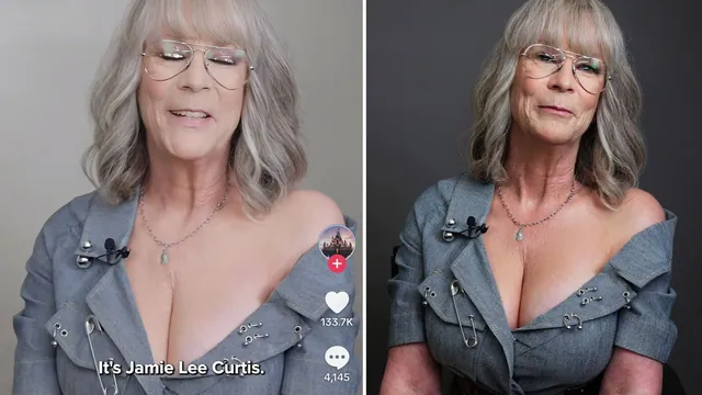 Jamie Lee Curtis "Freakier Friday" Ad Milkers meme card