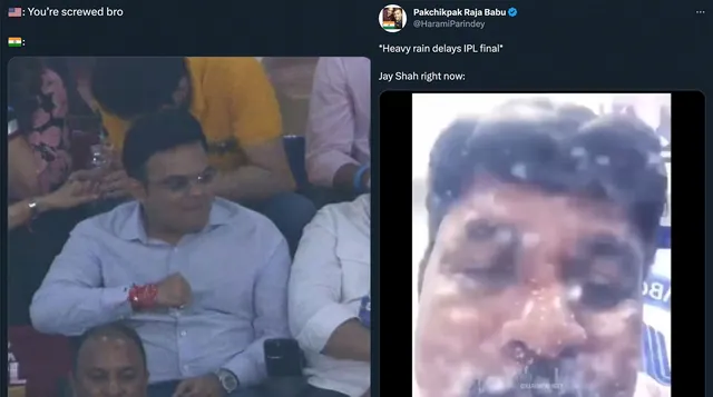 Jay Shah's Rude Hand Gesture meme card