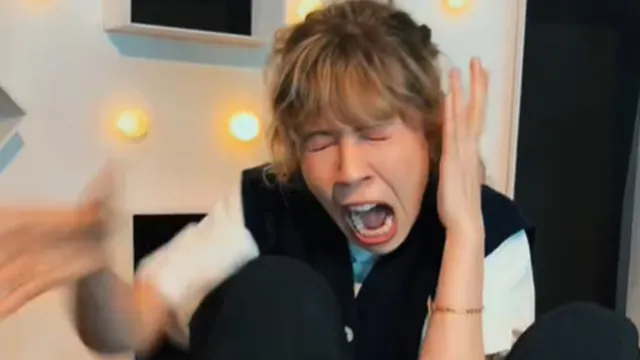Jennette McCurdy Screams at Party Popper meme card