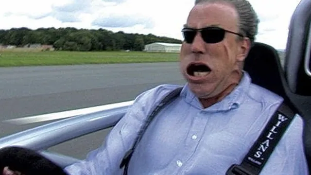 Jeremy Clarkson Driving an Ariel Atom meme card