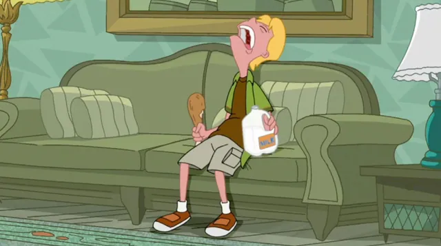 Carte meme Jeremy Sleeping With Turkey Leg And Milk