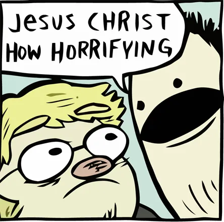 Carte meme Jesus Christ How Horrifying