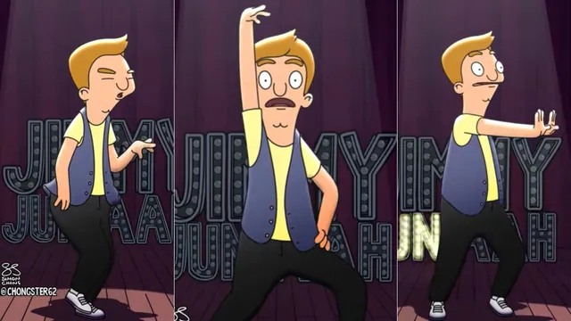 Jimmy Jr. Dancing to "Dracula" meme card