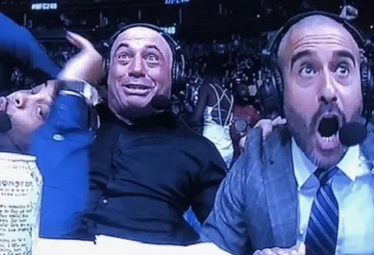 Joe Rogan, Daniel Cormier and Jon Anik UFC #248 Reaction meme card