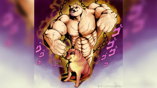 Carte meme Jojo Doge vs. Cheems
