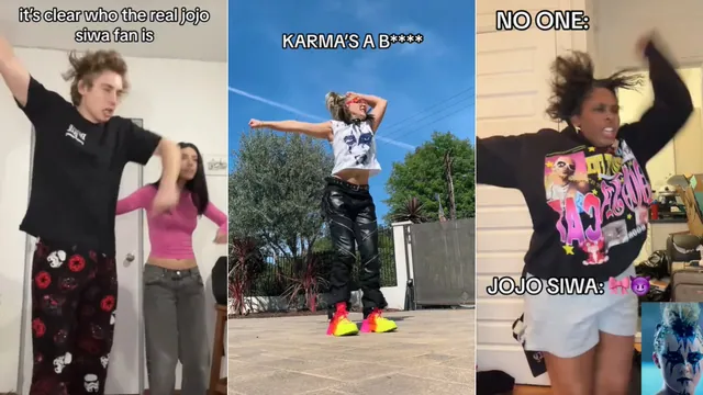 JoJo Siwa's "Karma" meme card
