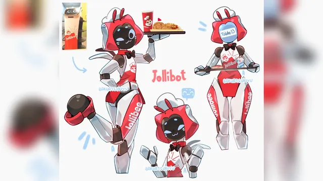 Jollibot meme card