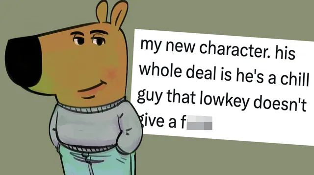Carte meme Just a Chill Guy