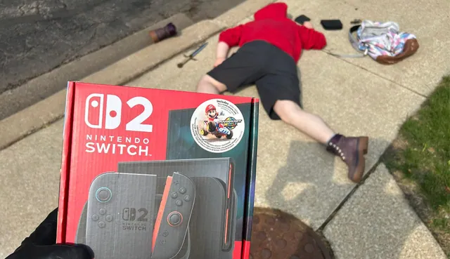 Just Got My Hands on the Nintendo Switch 2. I Got It Really Cheap, Can't Wait to... meme card