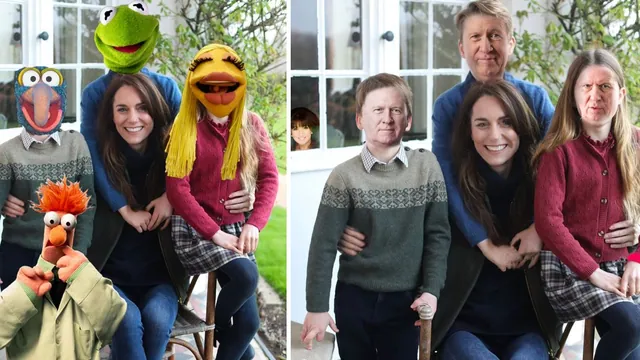 Kate Middleton's Edited Family Photo meme card