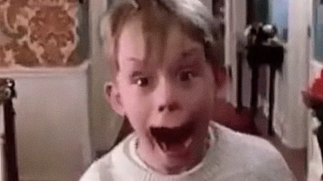 Kevin McCallister Shaking Head (Home Alone) meme card