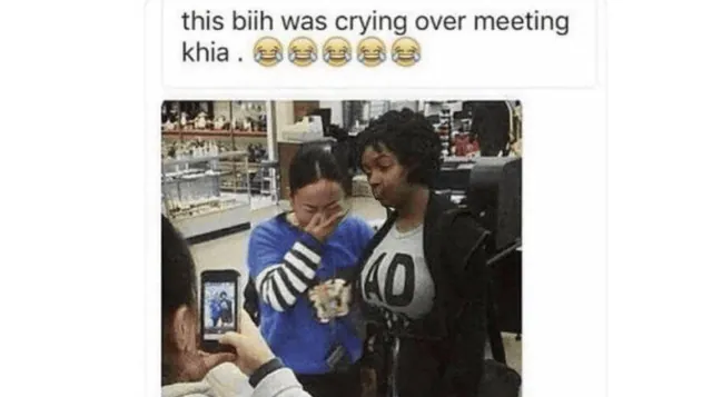 Khia meme card
