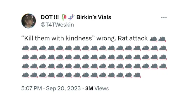 "Kill Them with Kindness" Wrong. X Attack! meme card