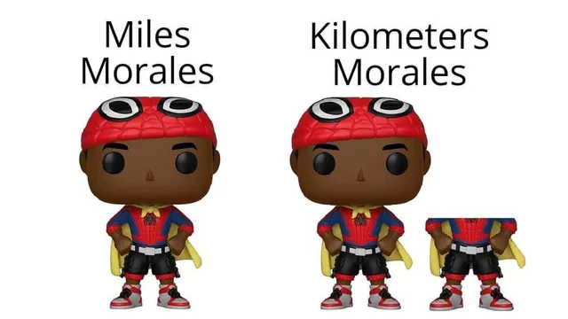 Kilometers Morales / Miles Morales Name Puns meme card