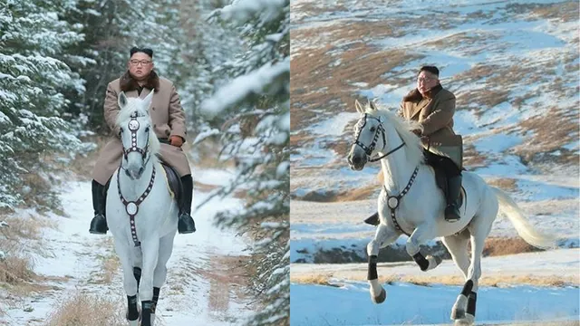 Kim Jong-un Riding a Horse meme card