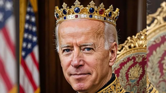 King Biden meme card