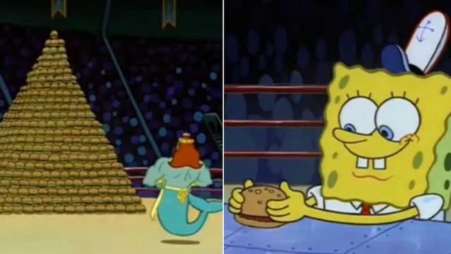 Carte meme King Neptune vs. SpongeBob SquarePants