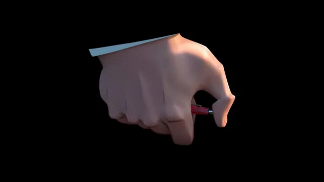 Kingpin Clicking a Pen meme card