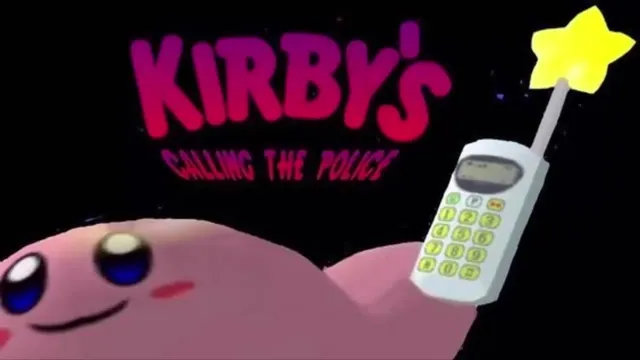 Kirby's Calling the Police meme card