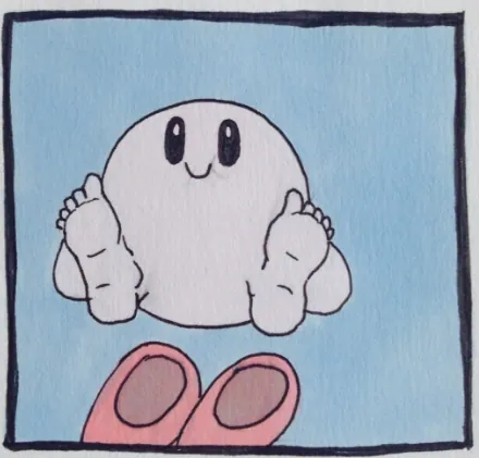 Kirby's Human Feet meme card