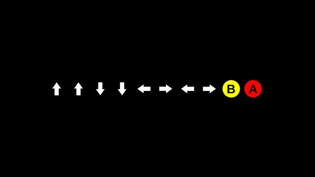 Konami Code meme card