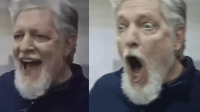 Carte meme Kurt Caldwell / Clancy Brown Laughing Then Shocked
