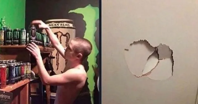 Kyle Punches Drywall meme card